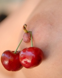 Alison Angel Poppin Her Cherry
