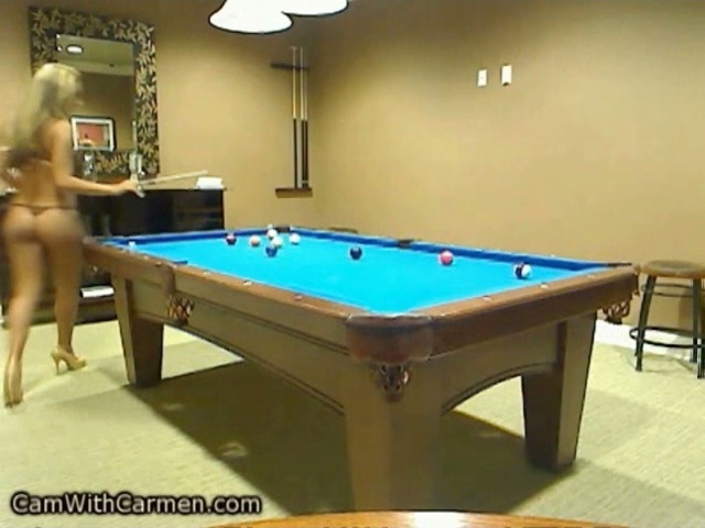 Cam With Carmen Plays Pool With Friend