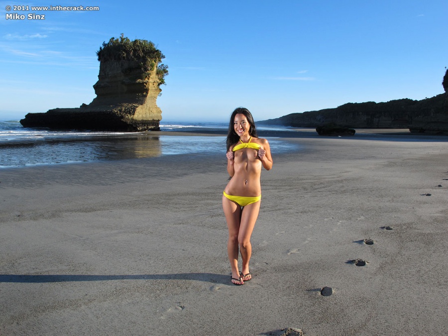 Miko Sinz on In The Crack Doing Beach Nudes