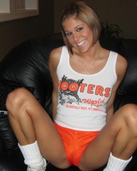 Melissa Midwest Hooters Uniform Fucking