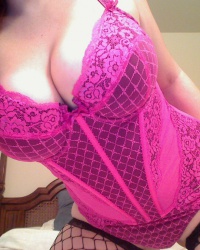 Camerella Cams in A Bring Pink Corset