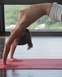 Little Caprice In Nude Yoga Poses for X Art