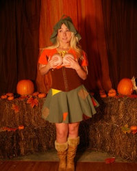 Sexy Pattycake As The Scarecrow