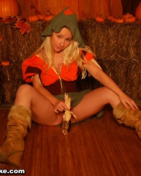 Sexy Pattycake As The Scarecrow