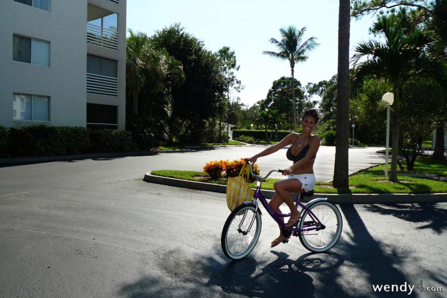 Wendy Rides Her Bike