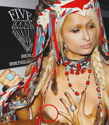 Paris Hilton Nip Slip